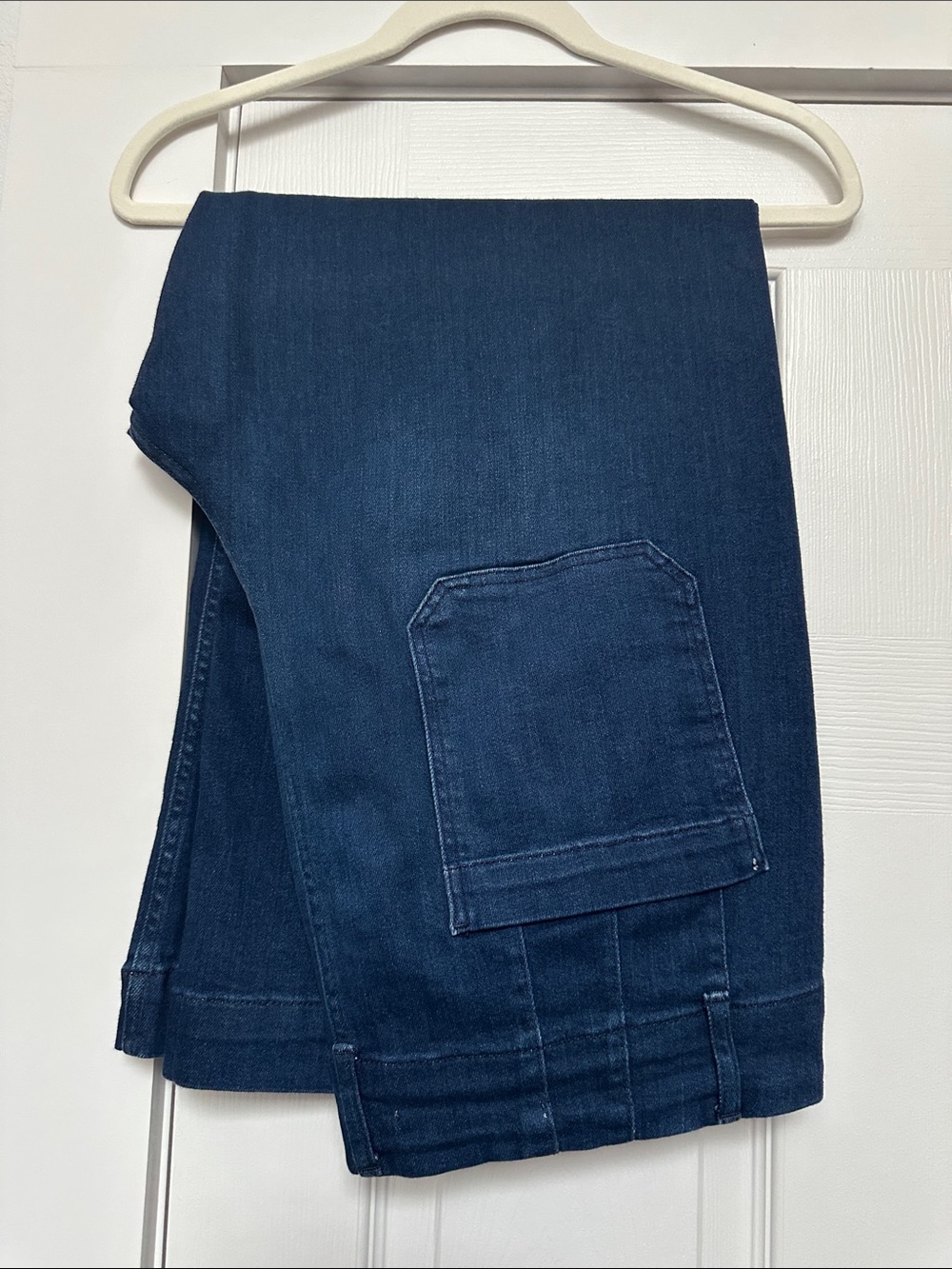 Pilcro Women's Dark Blue Wide-Leg Jeans